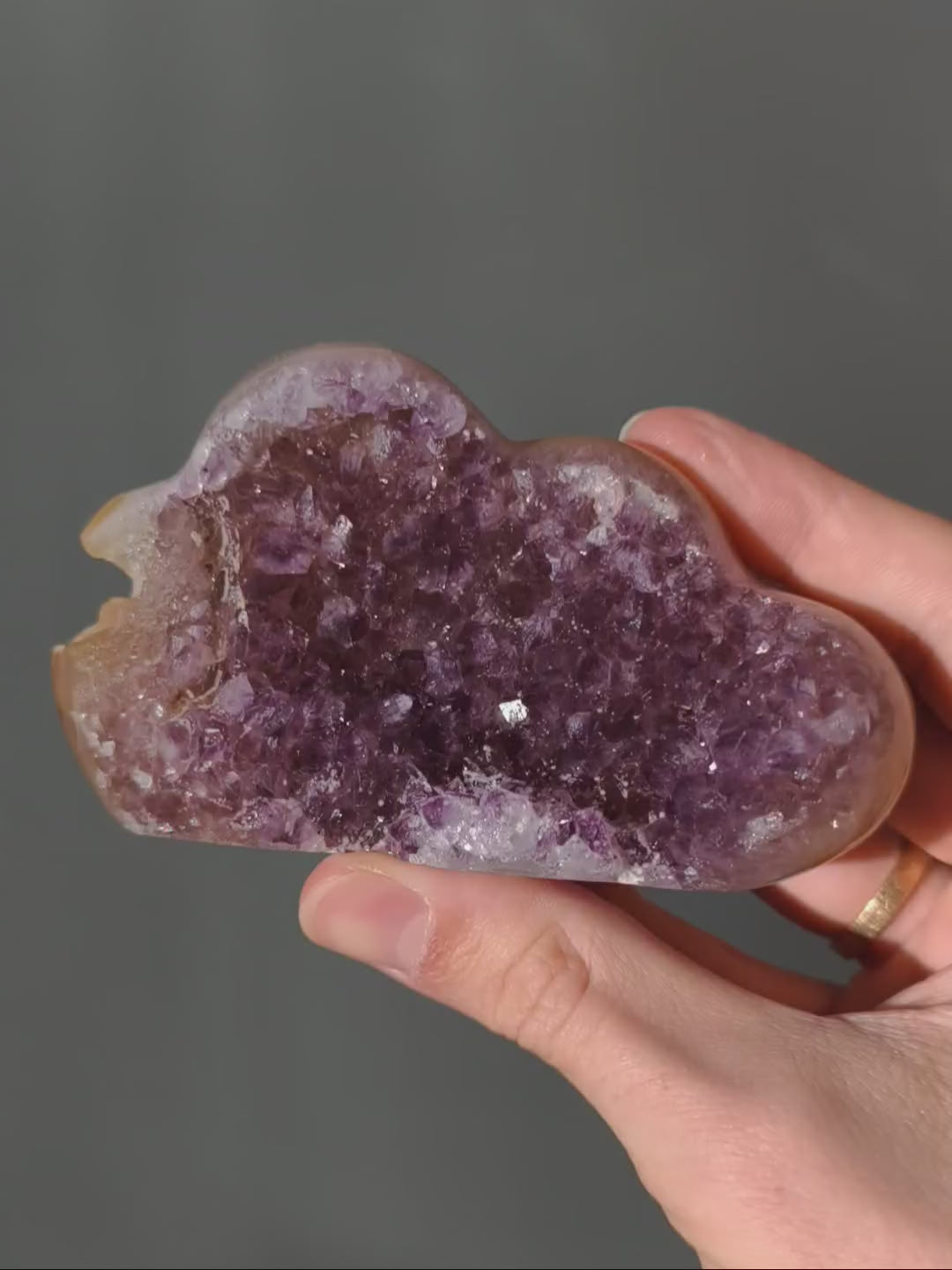 Druzy Amethyst Achat Wolke aus Brasilien