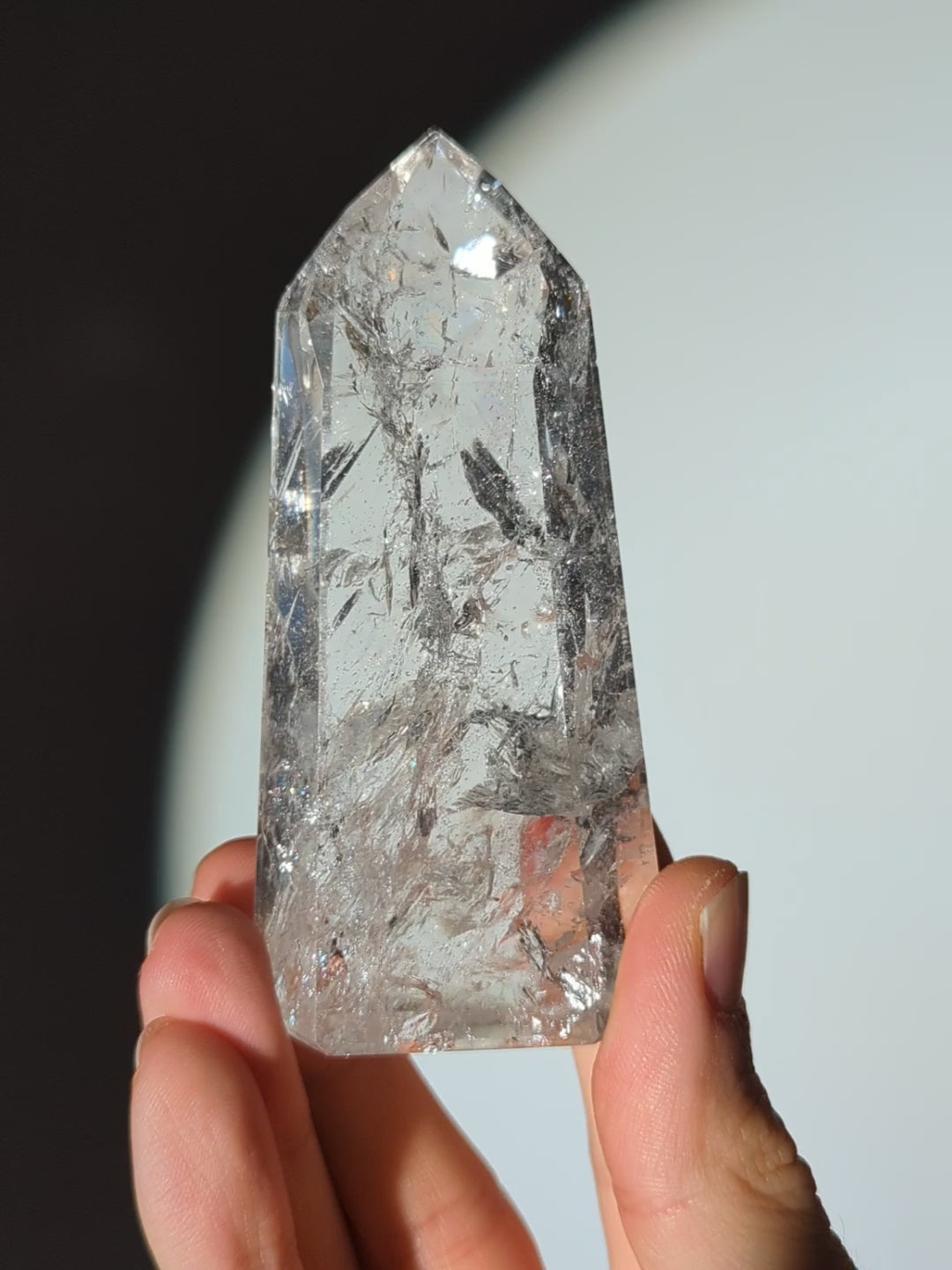 Bergkristall Turm aus Brasilien A-Qualität