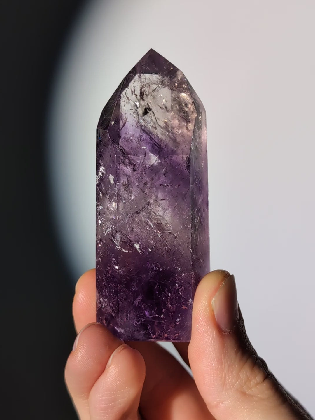 Phantom Amethyst Turm aus Brasilien A-Quaität