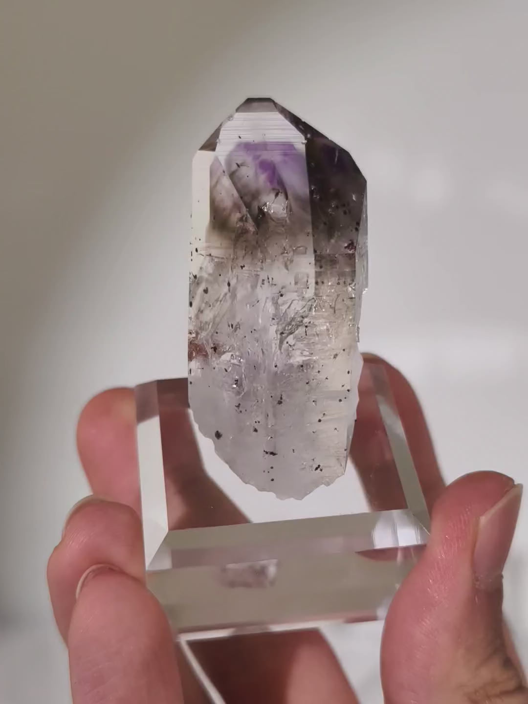 Streep Mine Amethyst Spitze aus Goboboseb, Namibia