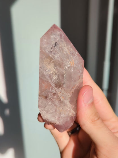 Pink Lithium Quarz Freiform/Doppelender (selten)