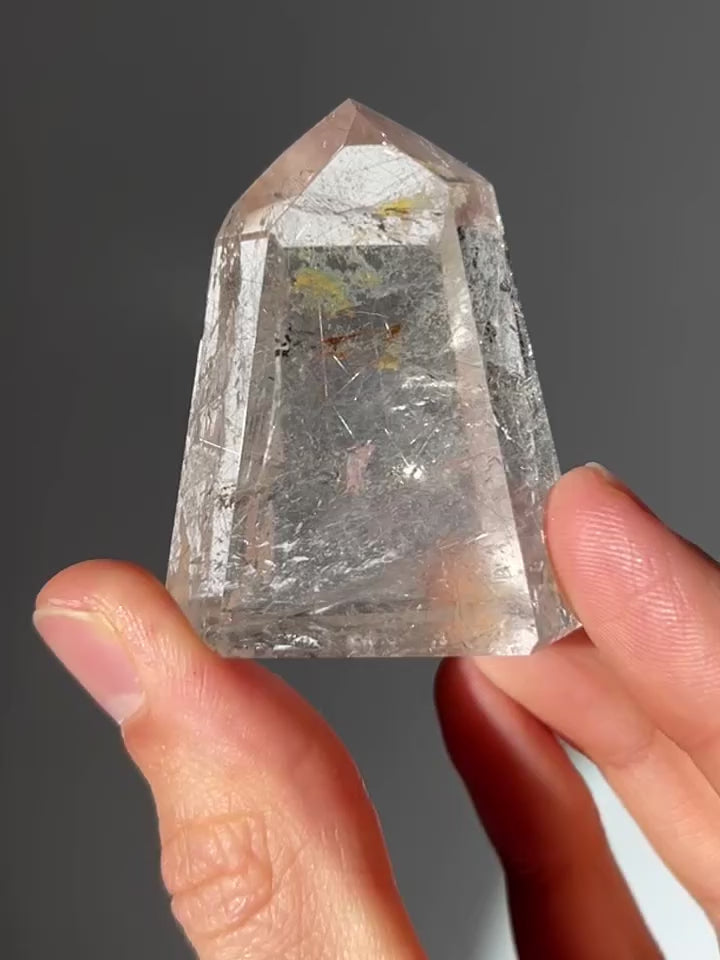 Silber Rutilquarz Turm aus Brasilien A-Qualität