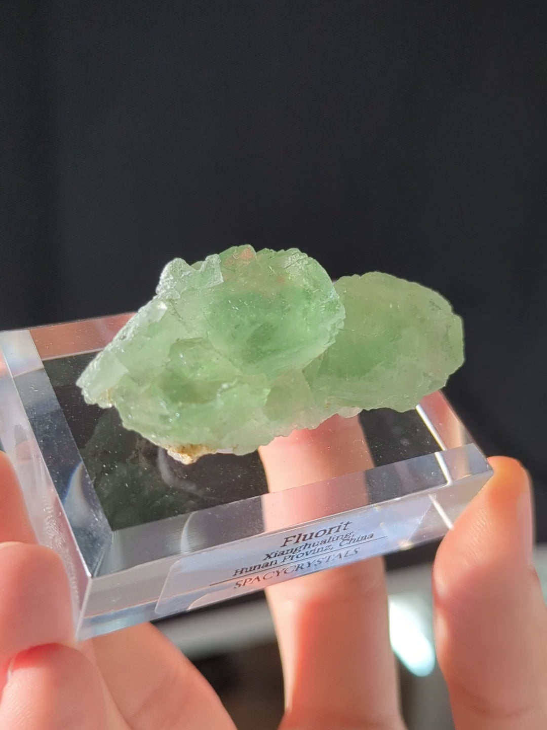 Glasig grüner Fluorit Xianghualing Mine