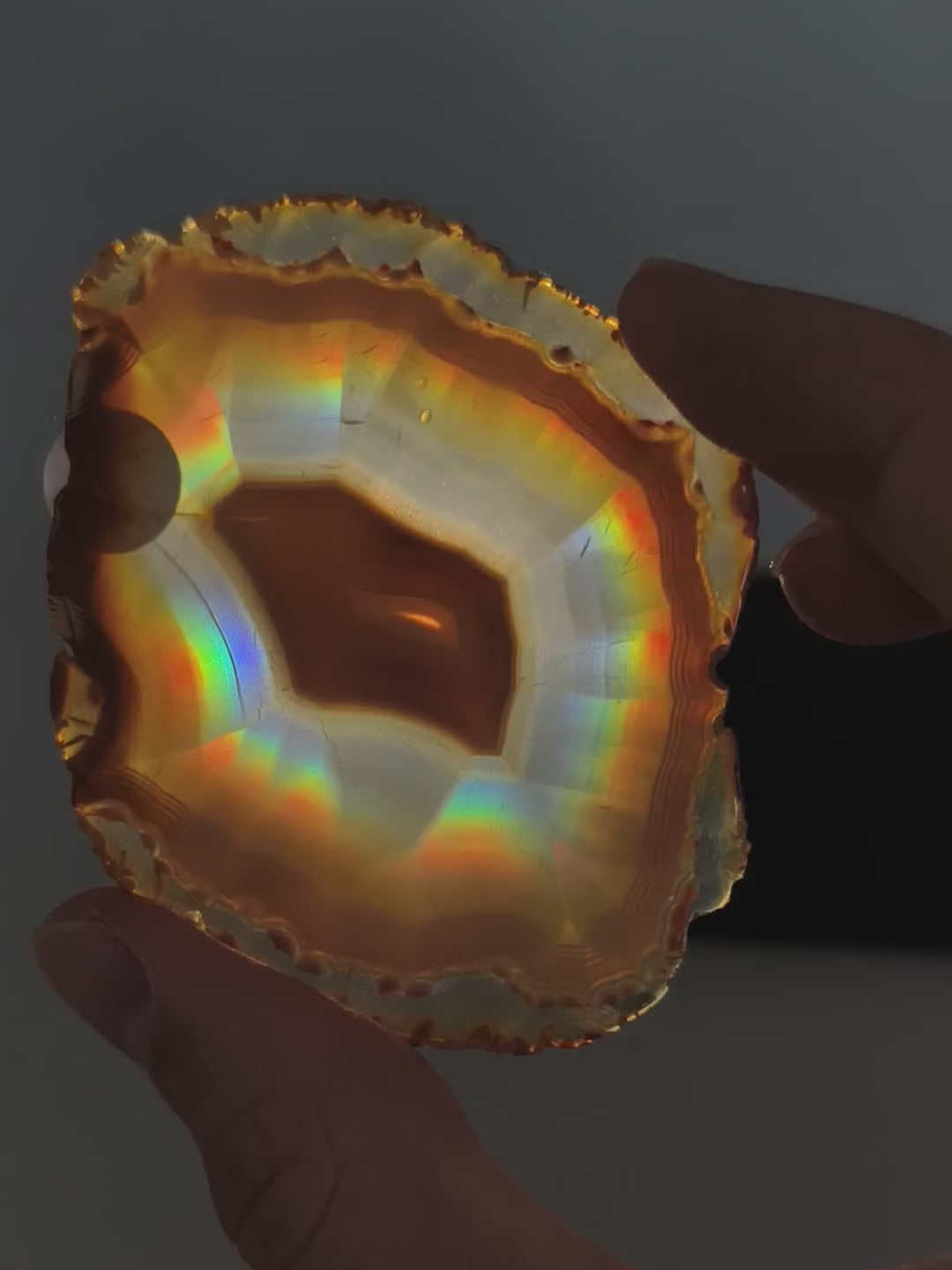 Iris Achat Scheibe (hohe Qualität)