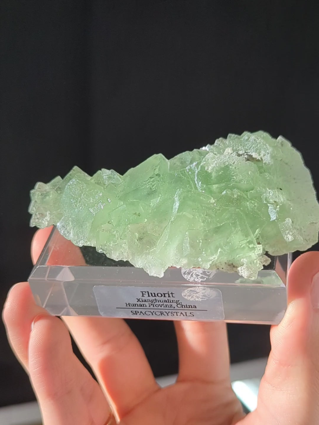 Glasig grüner Fluorit Xianghualing Mine