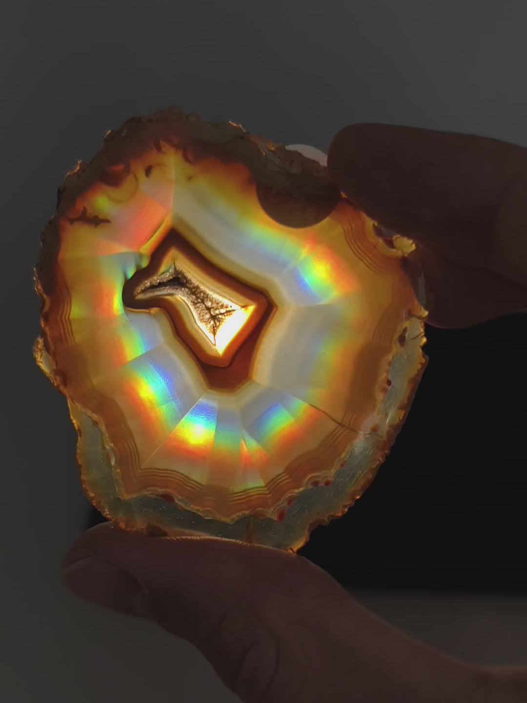 Iris Achat Scheibe (hohe Qualität)