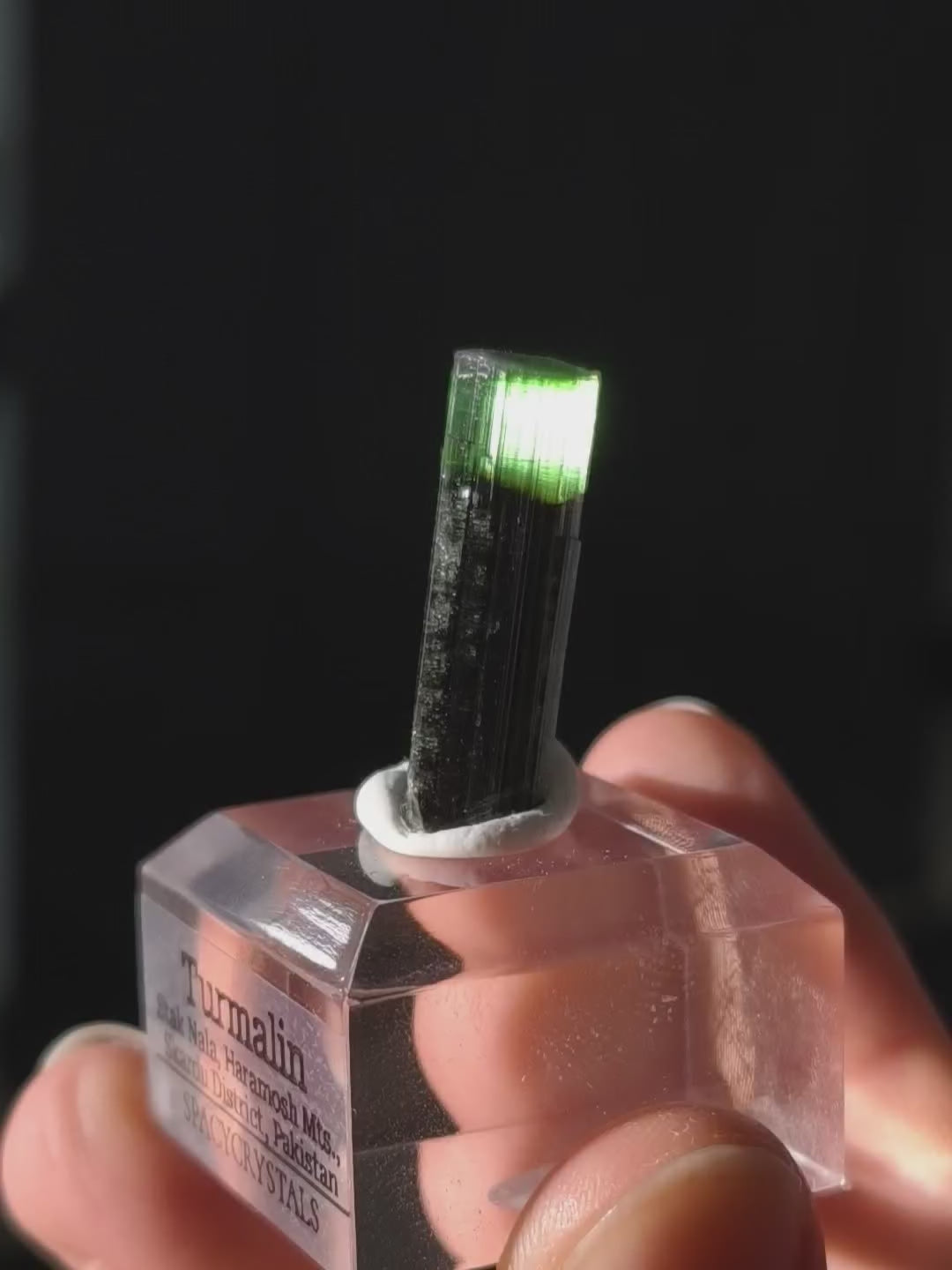 Greencap Turmalin aus Stak Nala, Pakistan