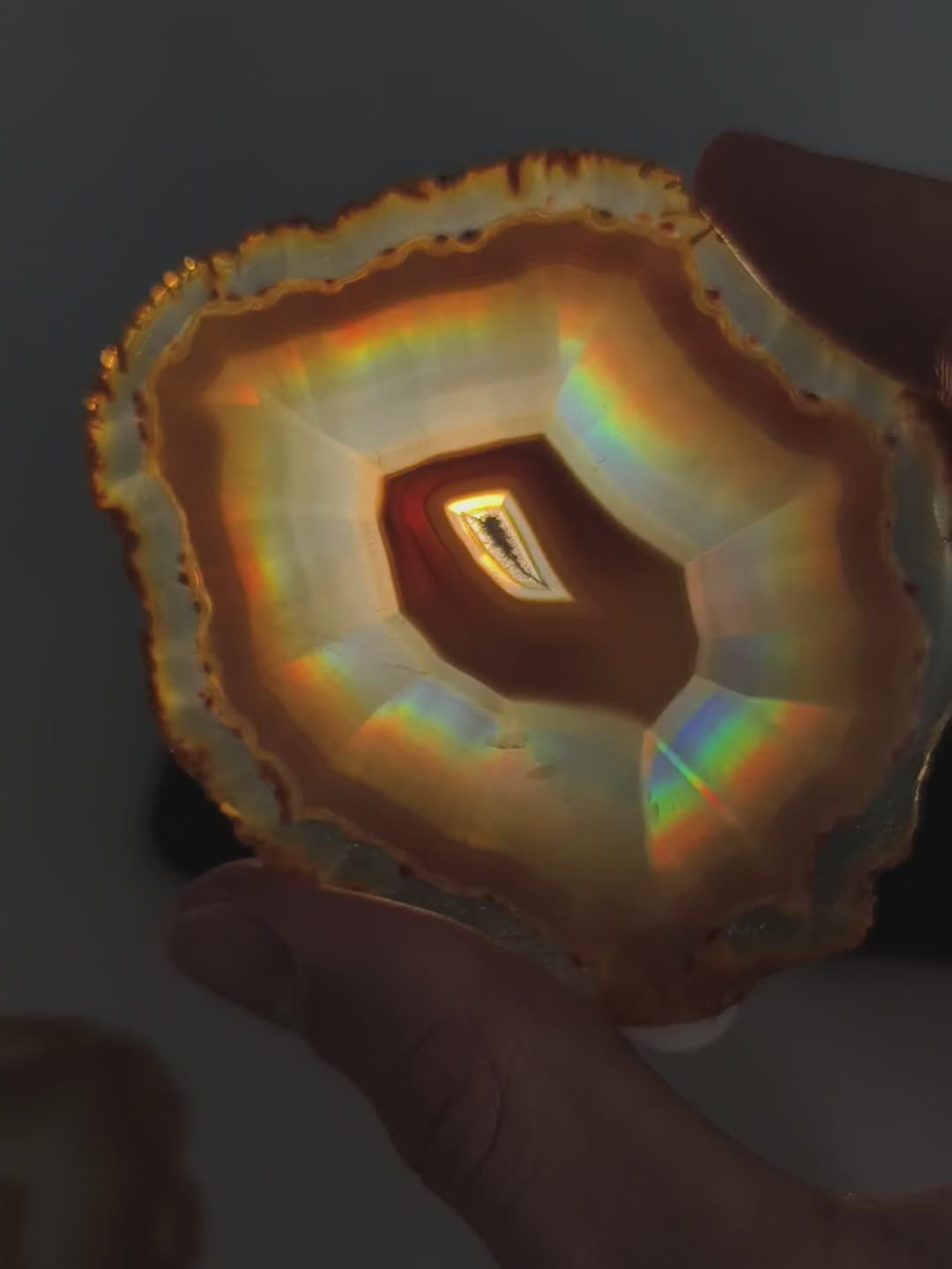 Iris Achat Scheibe (hohe Qualität)