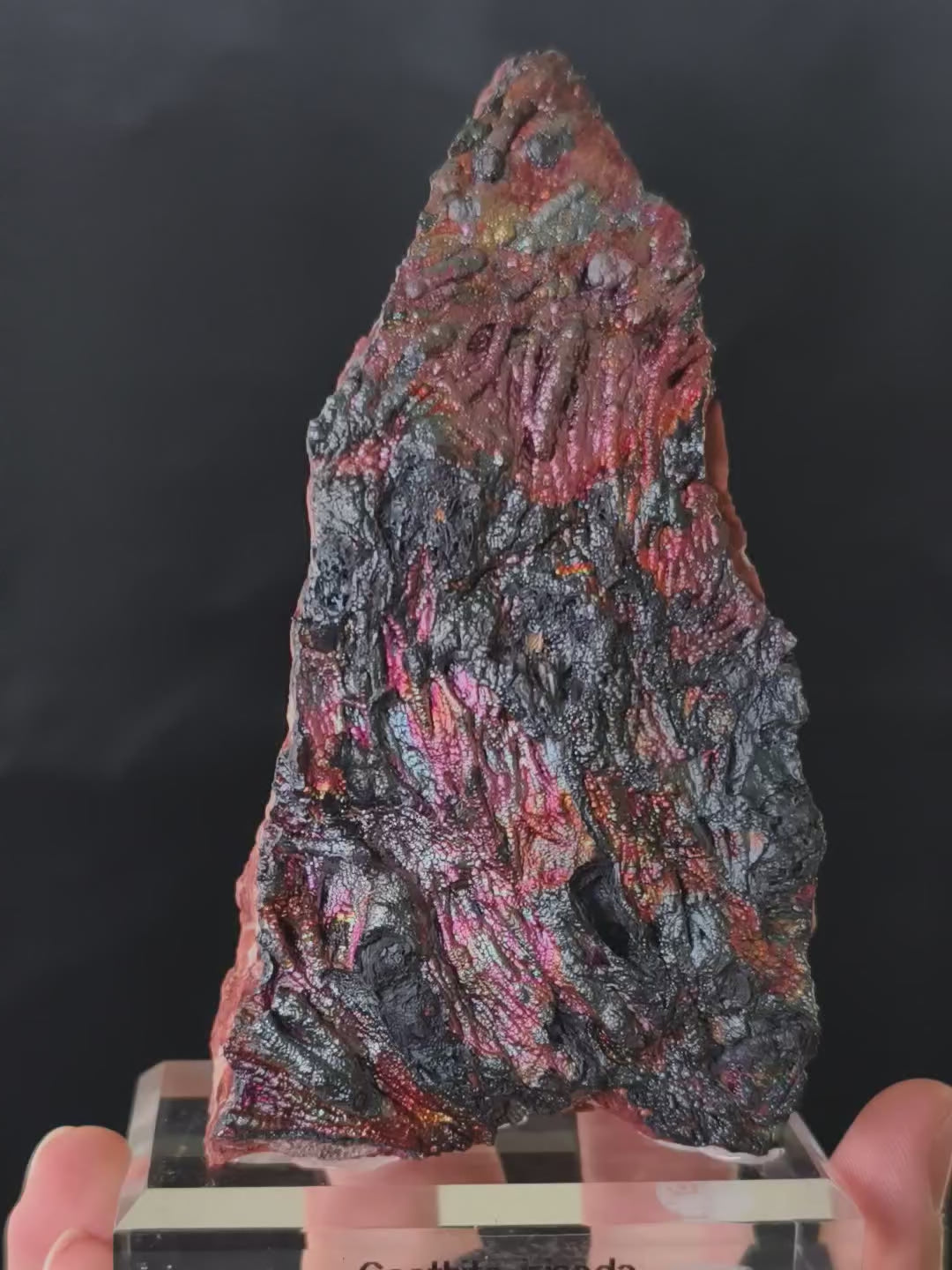 Bunt Irisierender Goethit aus Spanien