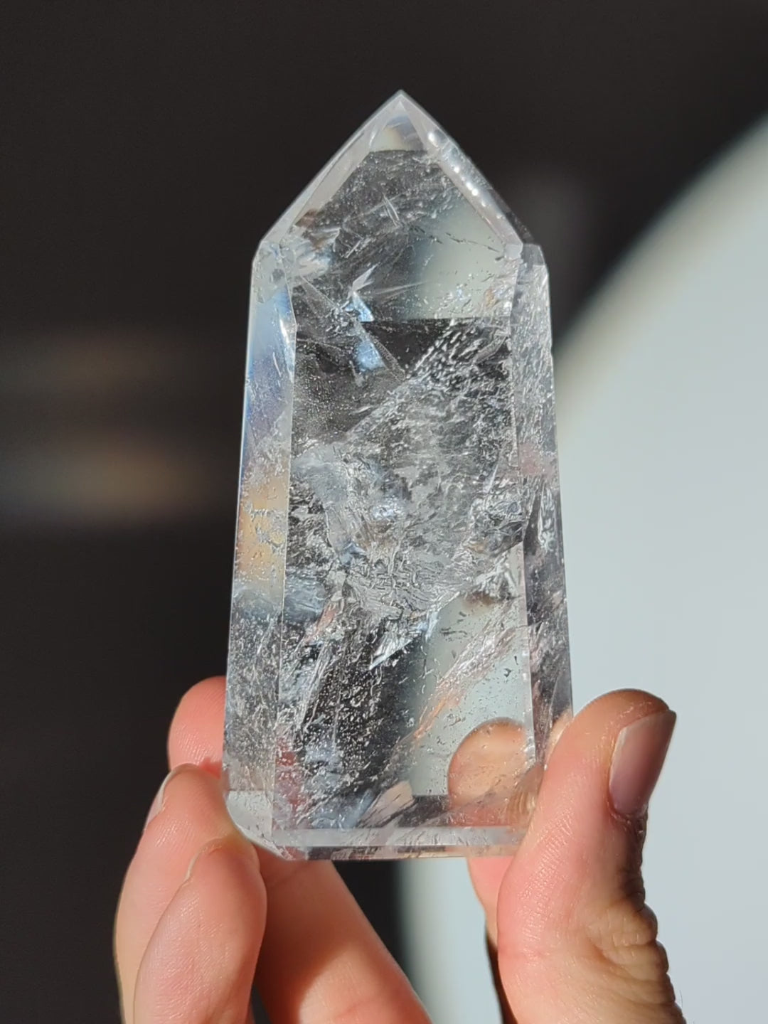 Bergkristall Turm aus Brasilien A-Qualität