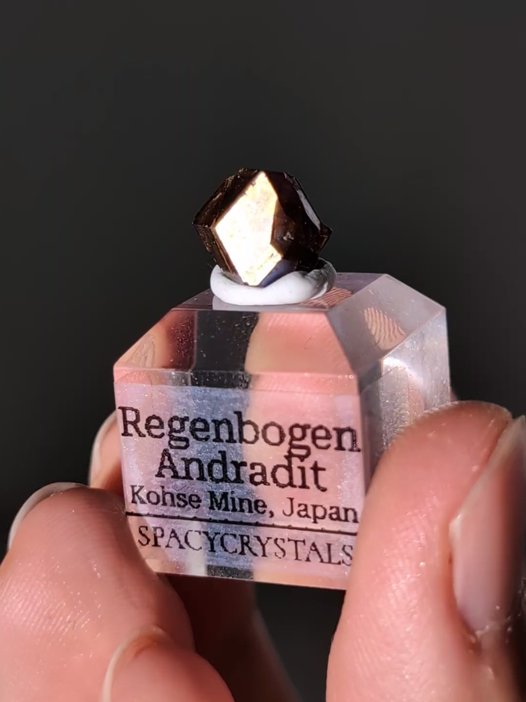 Regenbogen Andradit - Kohse Mine, Japan (selten)