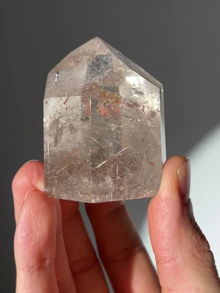 Silber Rutilquarz Turm aus Brasilien A-Qualität