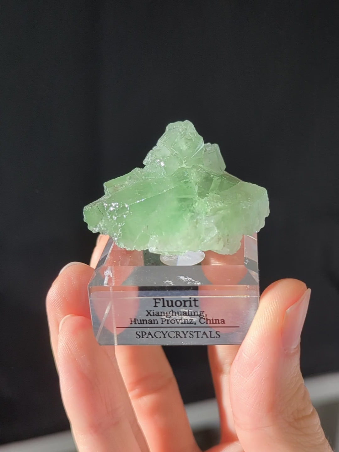 Glasig grüner Fluorit Xianghualing Mine