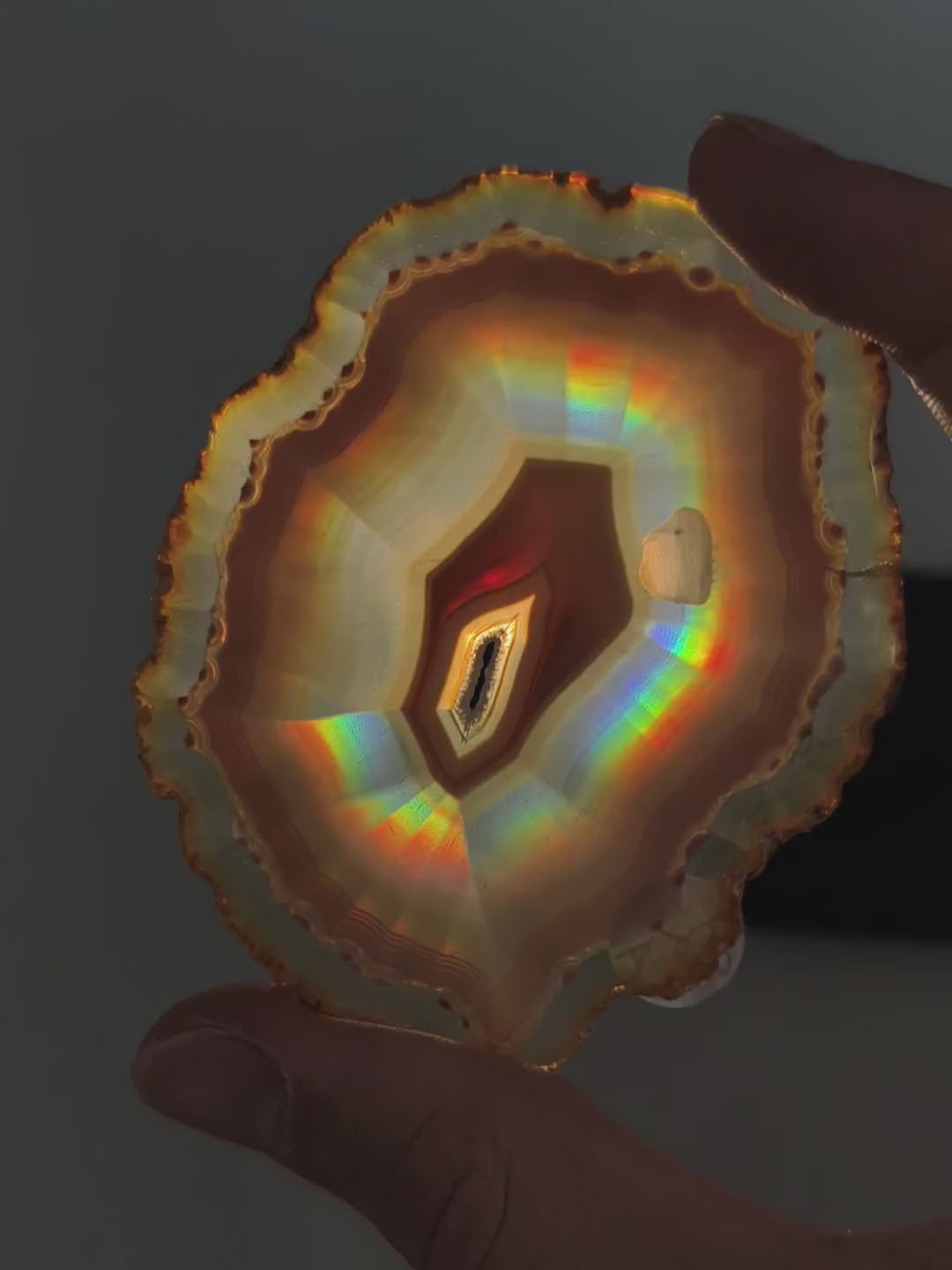 Iris Achat Scheibe (hohe Qualität)