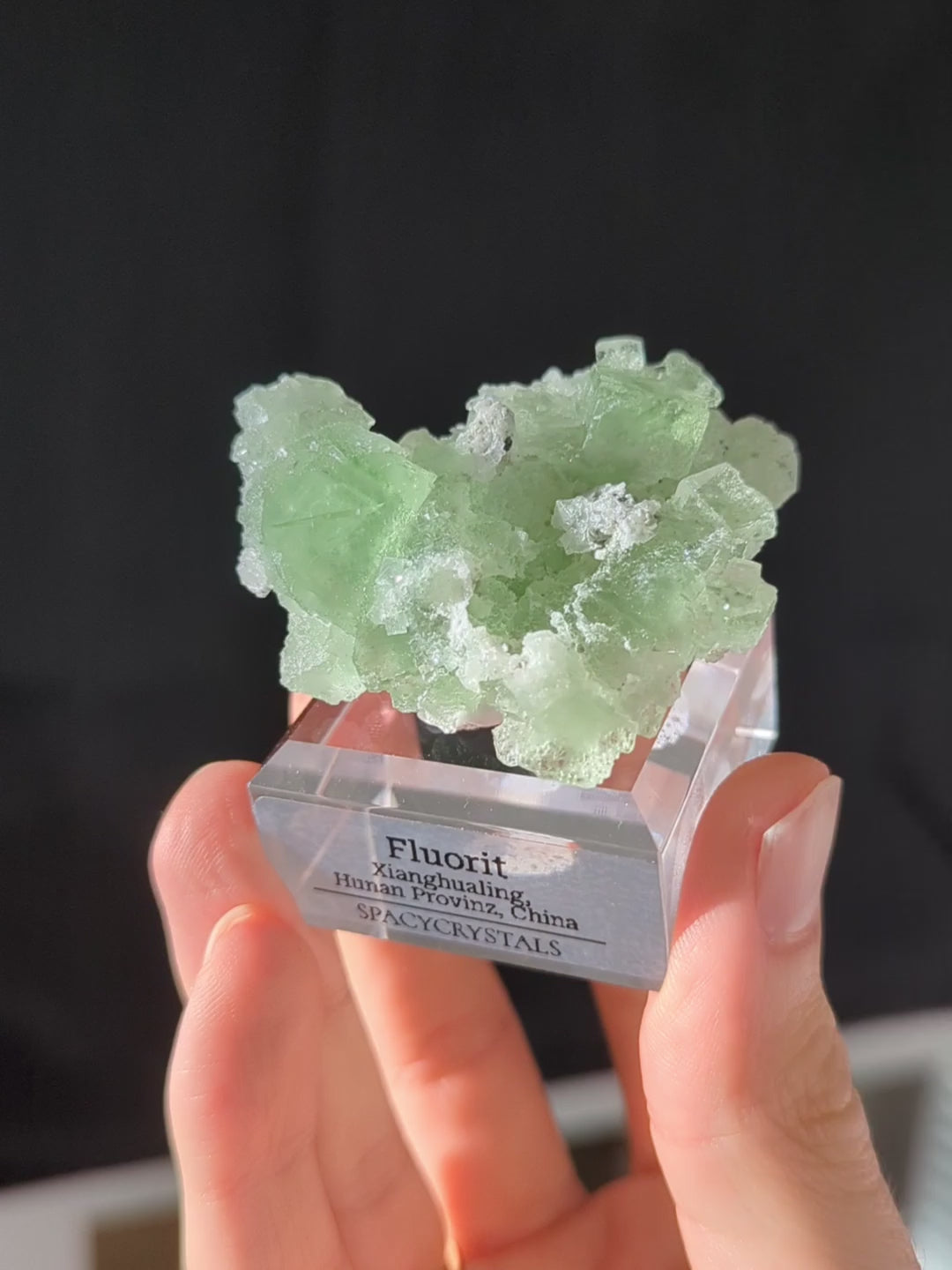 Glasig grüner Fluorit Xianghualing Mine