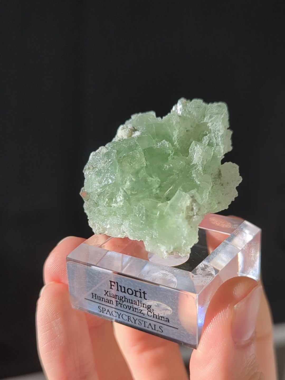 Glasig grüner Fluorit Xianghualing Mine