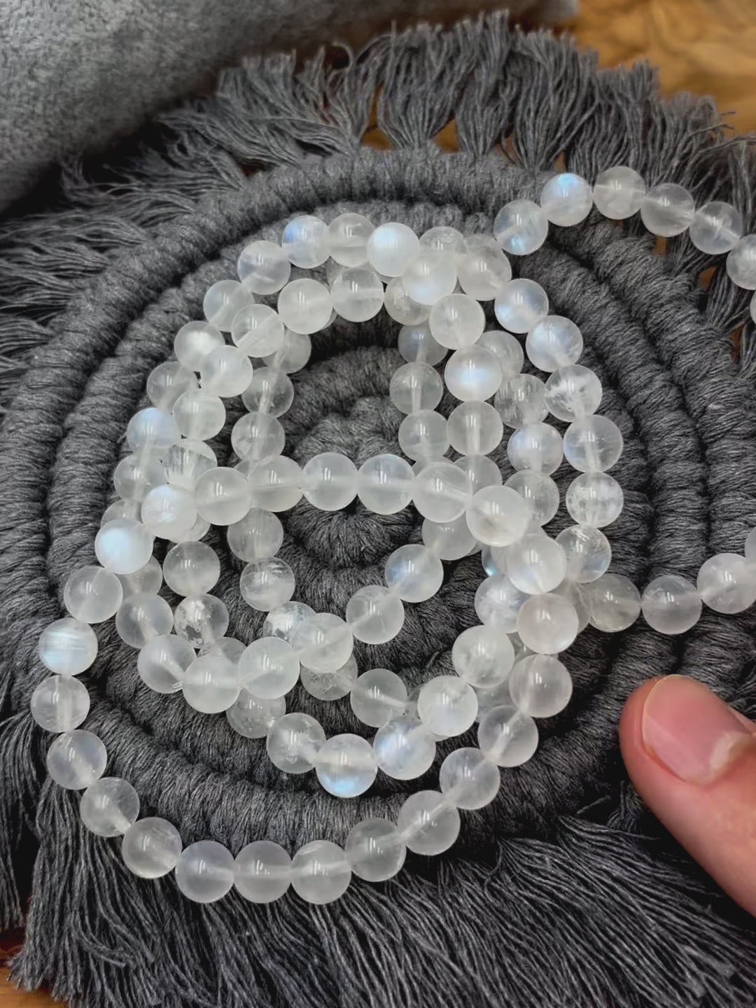 Mondstein Kugelarmband (hohe Qualität)