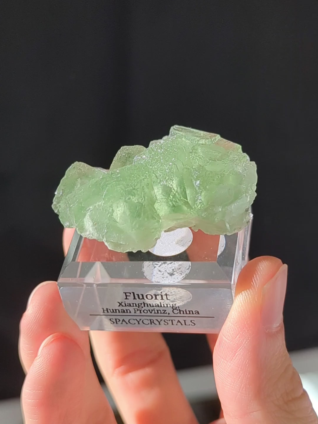 Glasig grüner Fluorit Xianghualing Mine