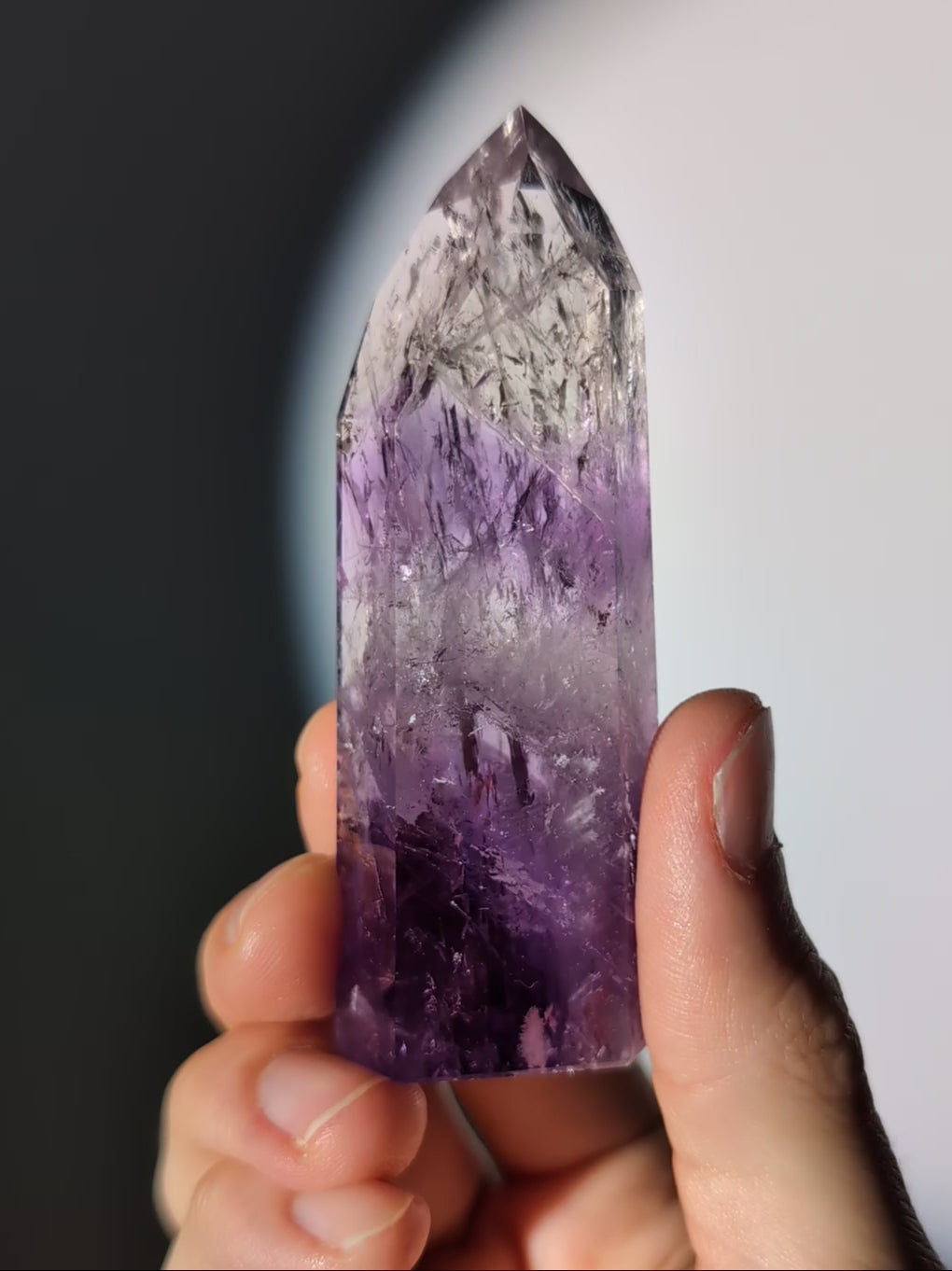 Phantom Amethyst Turm aus Brasilien A-Quaität
