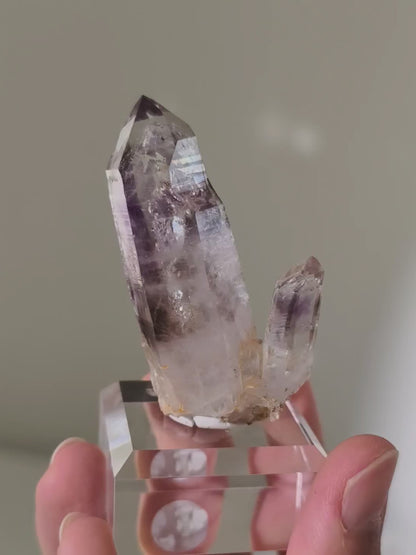 Streep Mine Amethyst Spitzen Cluster aus Goboboseb, Namibia