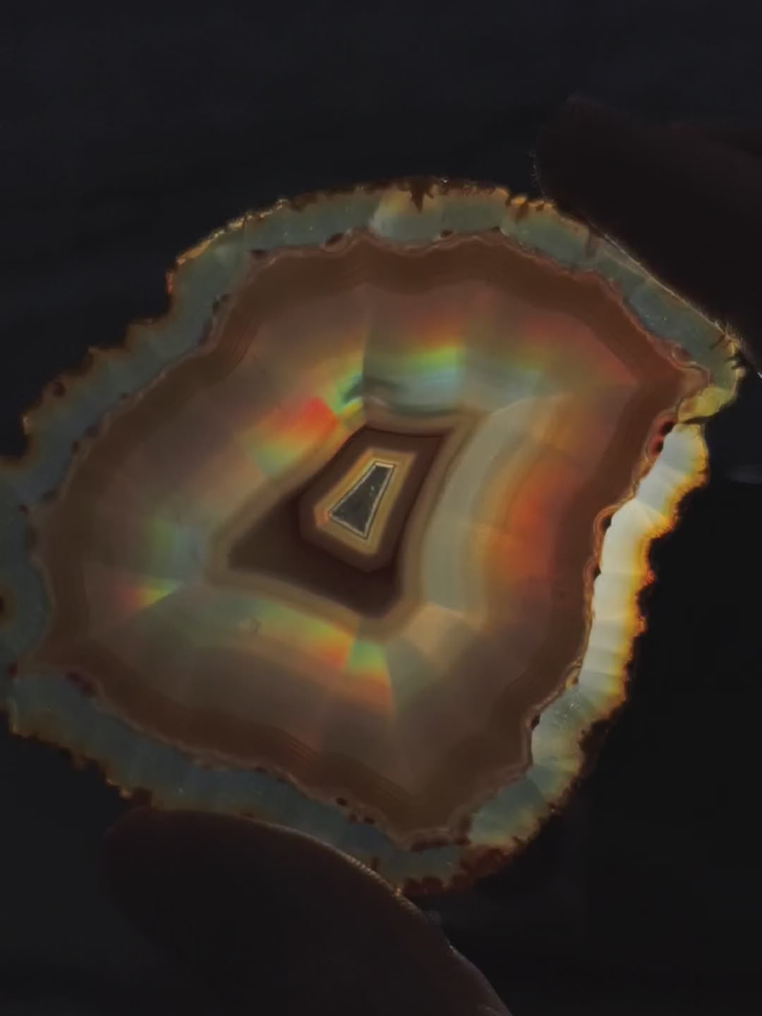 Iris Achat Scheibe (hohe Qualität)