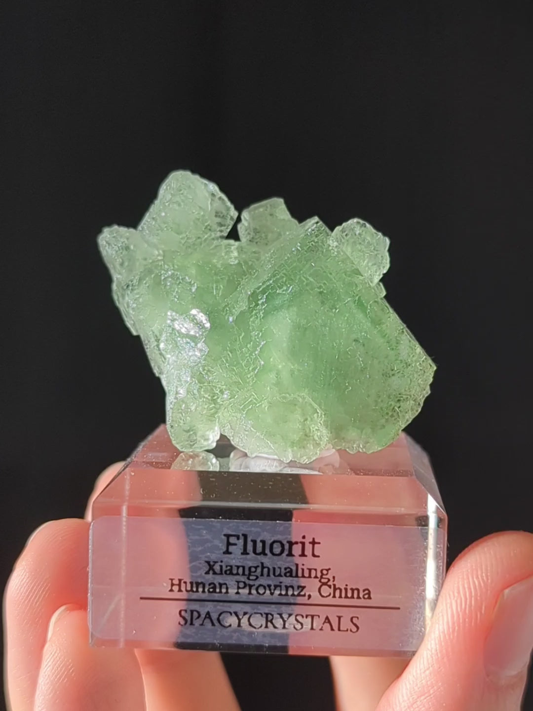 Glasig grüner Fluorit Xianghualing Mine