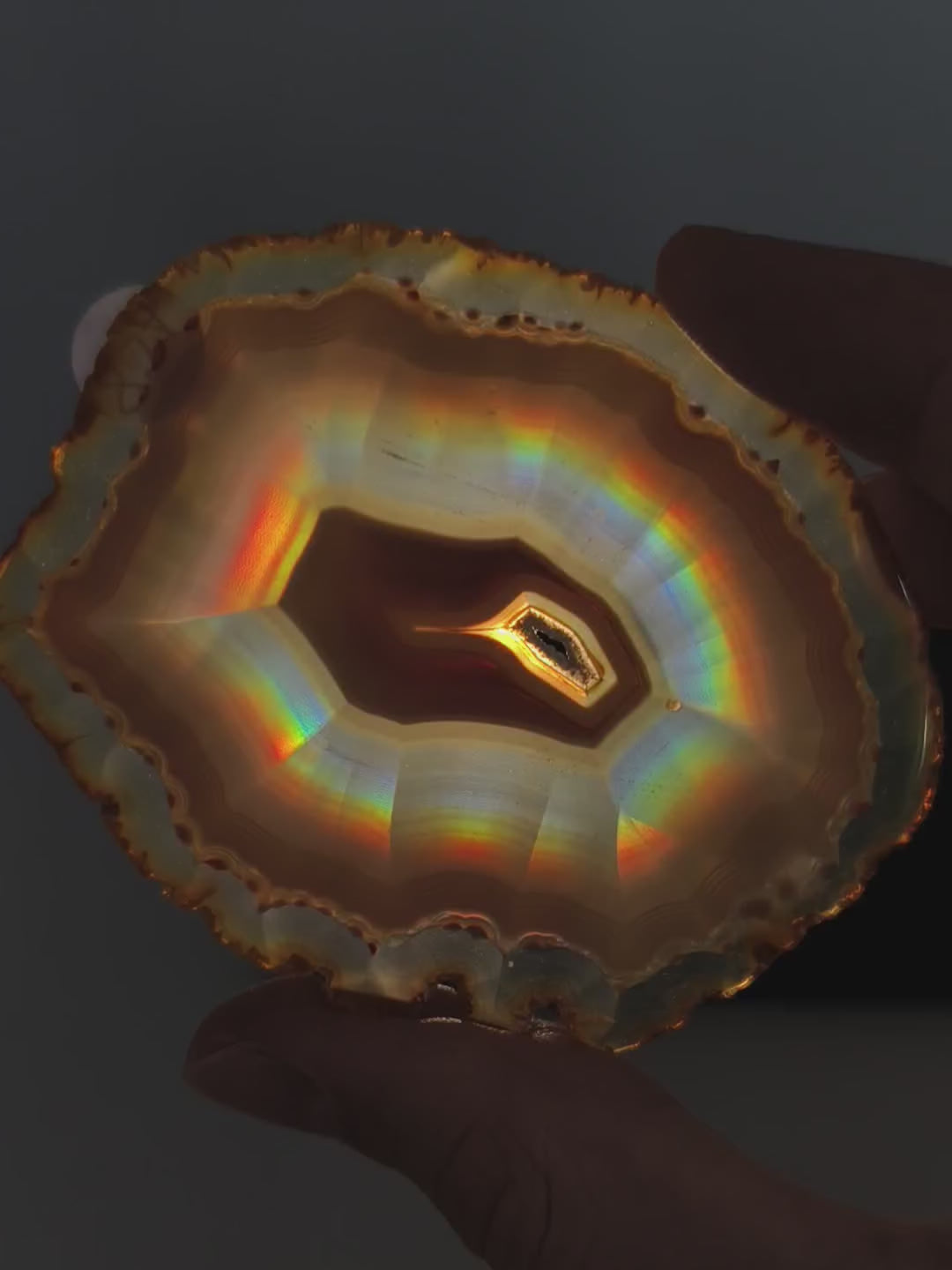 Iris Achat Scheibe (hohe Qualität)