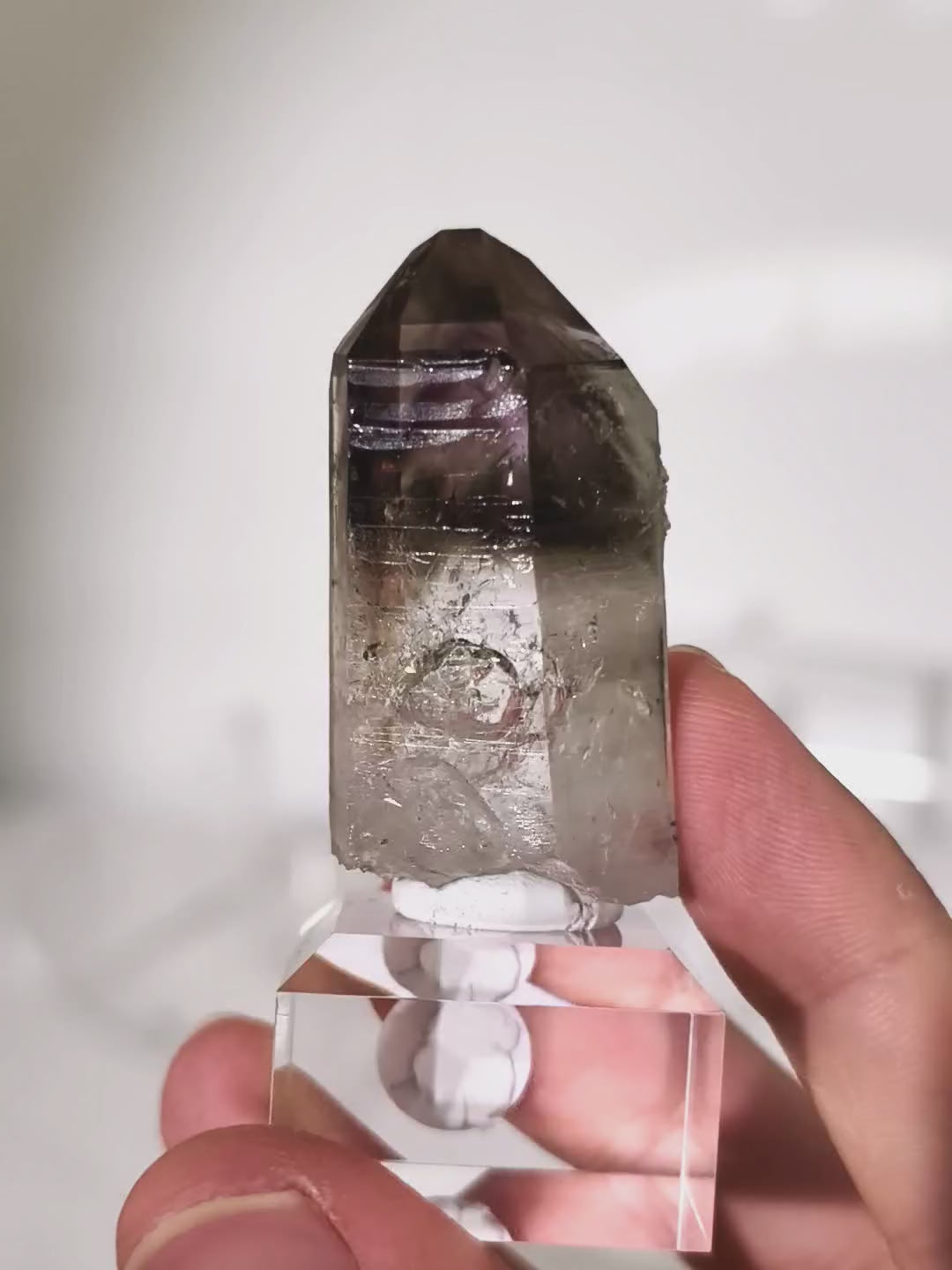 Streep Mine Amethyst Spitze mit XL ENHYDRO 🫧 aus Goboboseb, Namibia