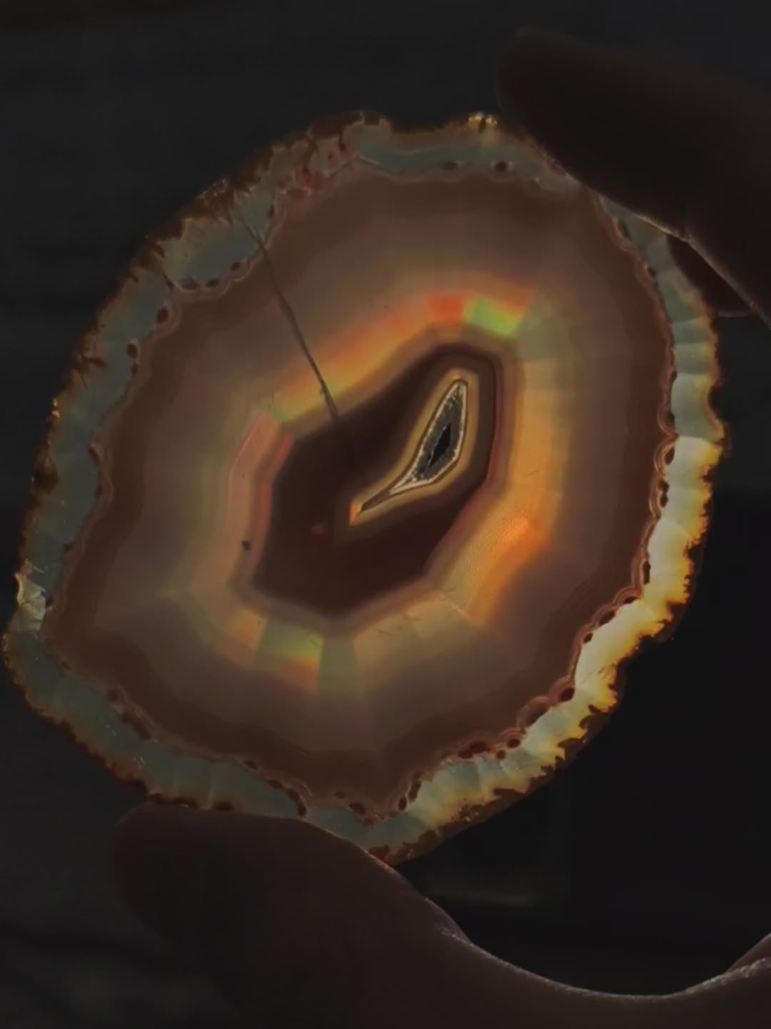 Iris Achat Scheibe (hohe Qualität)