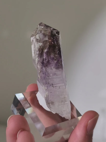 Streep Mine Amethyst Spitze aus Goboboseb, Namibia