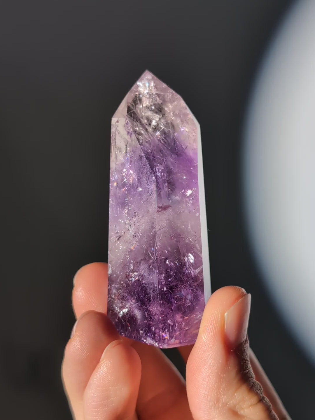 Phantom Amethyst Turm aus Brasilien A-Quaität