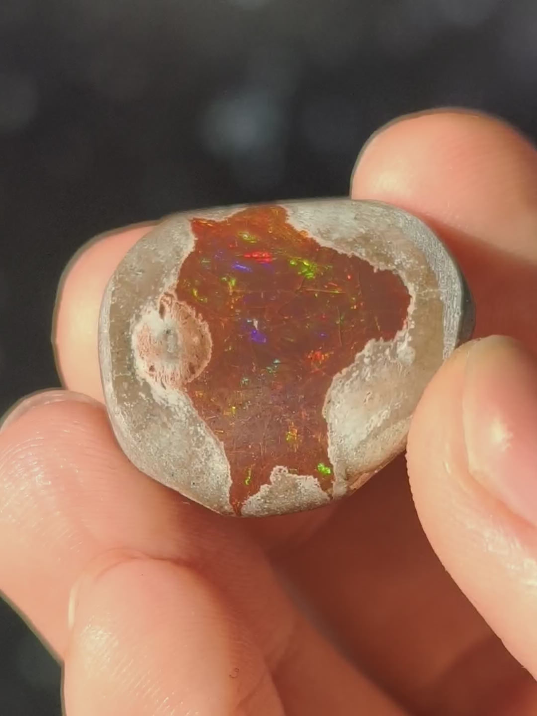 Schokoladen Opal aus Äthiopien - Shewa