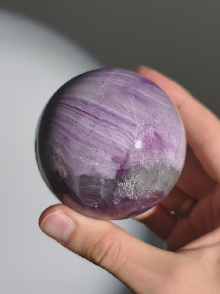 Seidenfluorit Kugel Planet 🪐