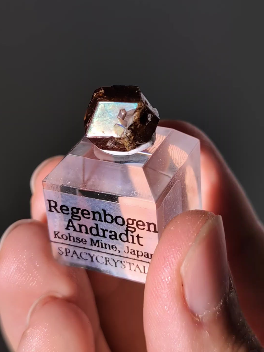 Regenbogen Andradit - Kohse Mine, Japan (selten)