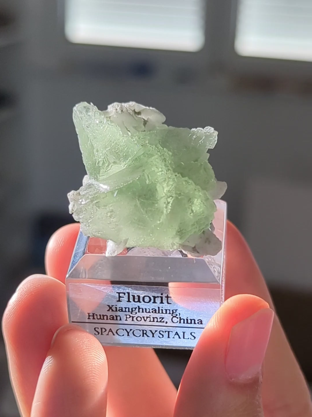 Glasig grüner Fluorit Xianghualing Mine