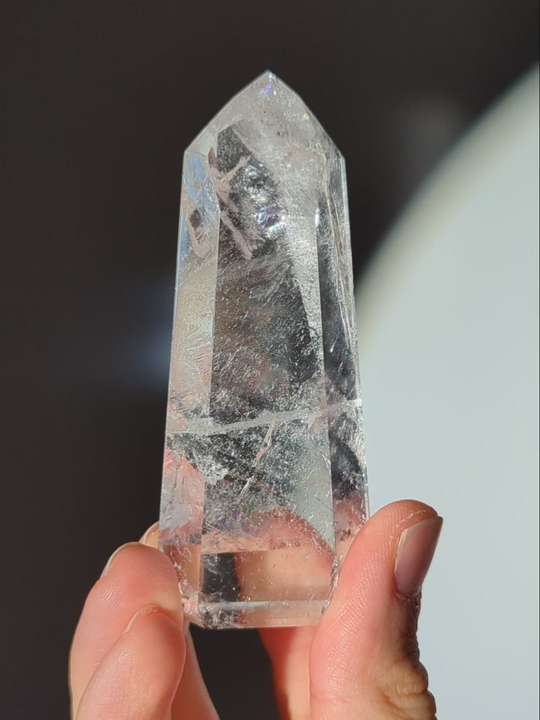 Bergkristall Turm aus Brasilien A-Qualität