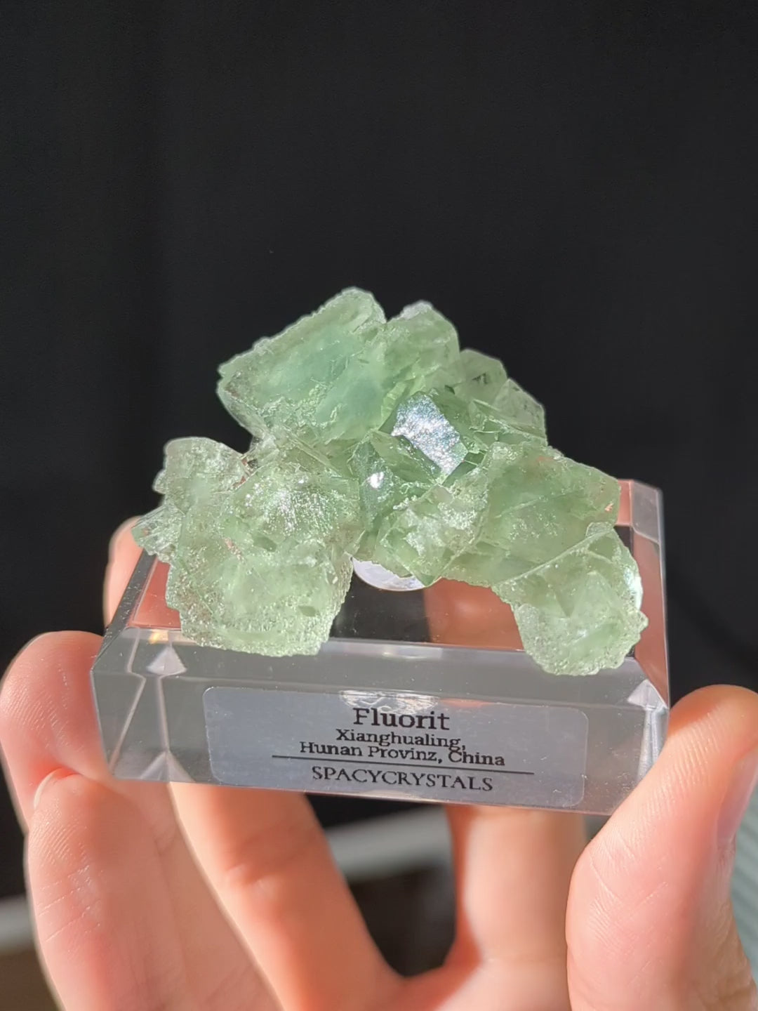 Glasig grüner Fluorit Xianghualing Mine