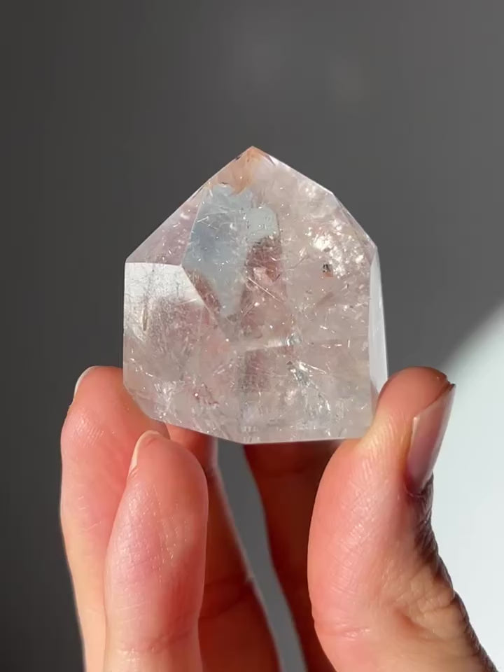 Silber Rutilquarz Turm aus Brasilien A-Qualität