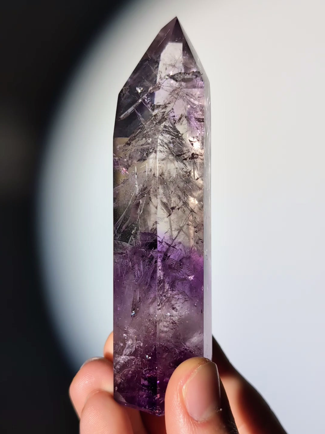 Phantom Amethyst Turm aus Brasilien A-Quaität
