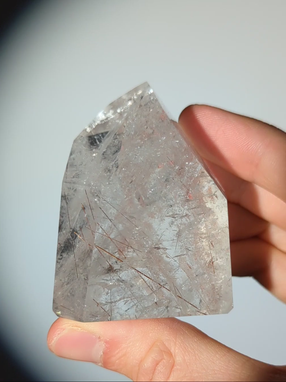 Roter Kupfer-Rutilquarz Turm aus Brasilien 🔥