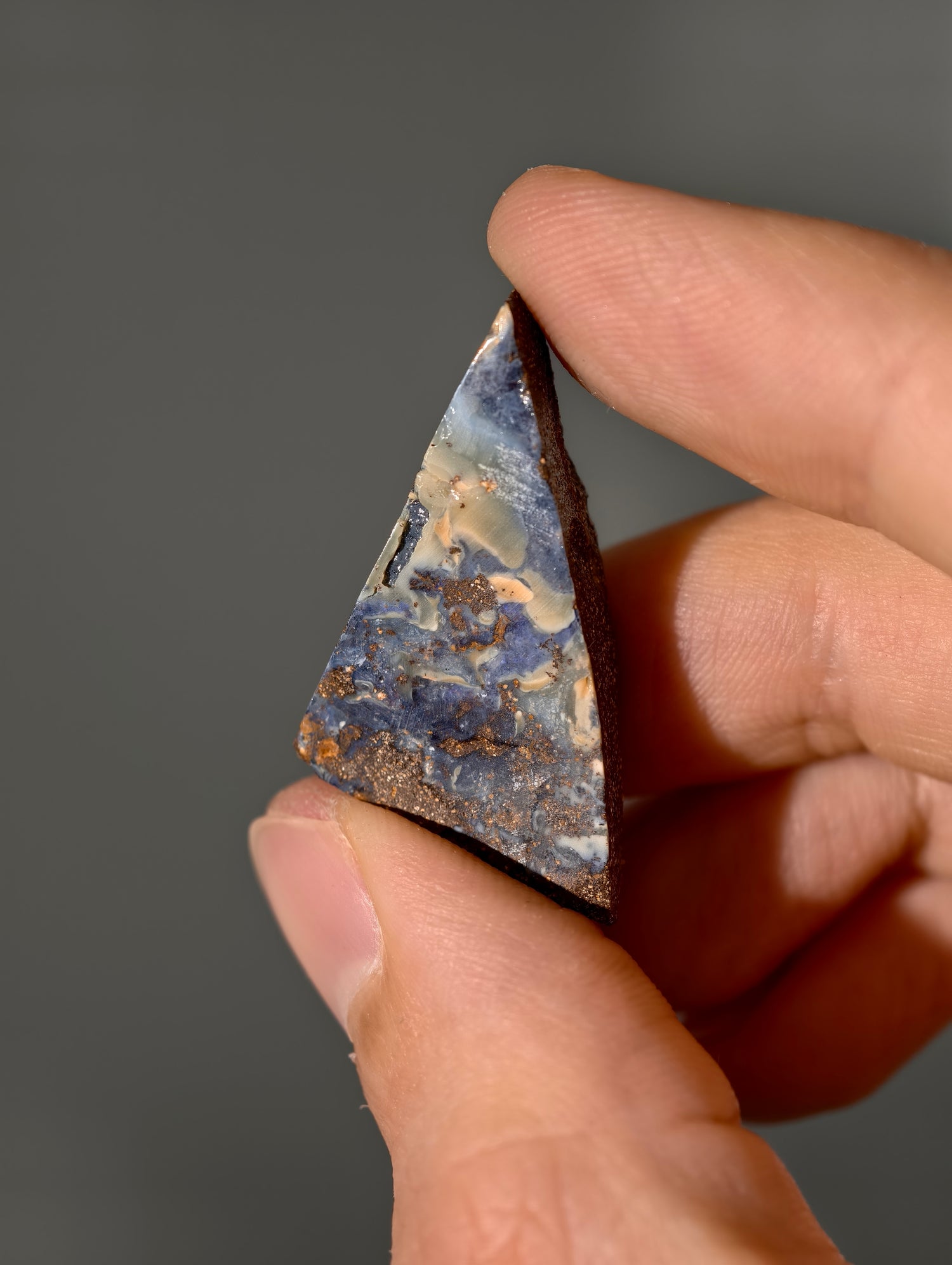 Boulder Opal aus Australien (selbst geschliffen &amp; poliert)