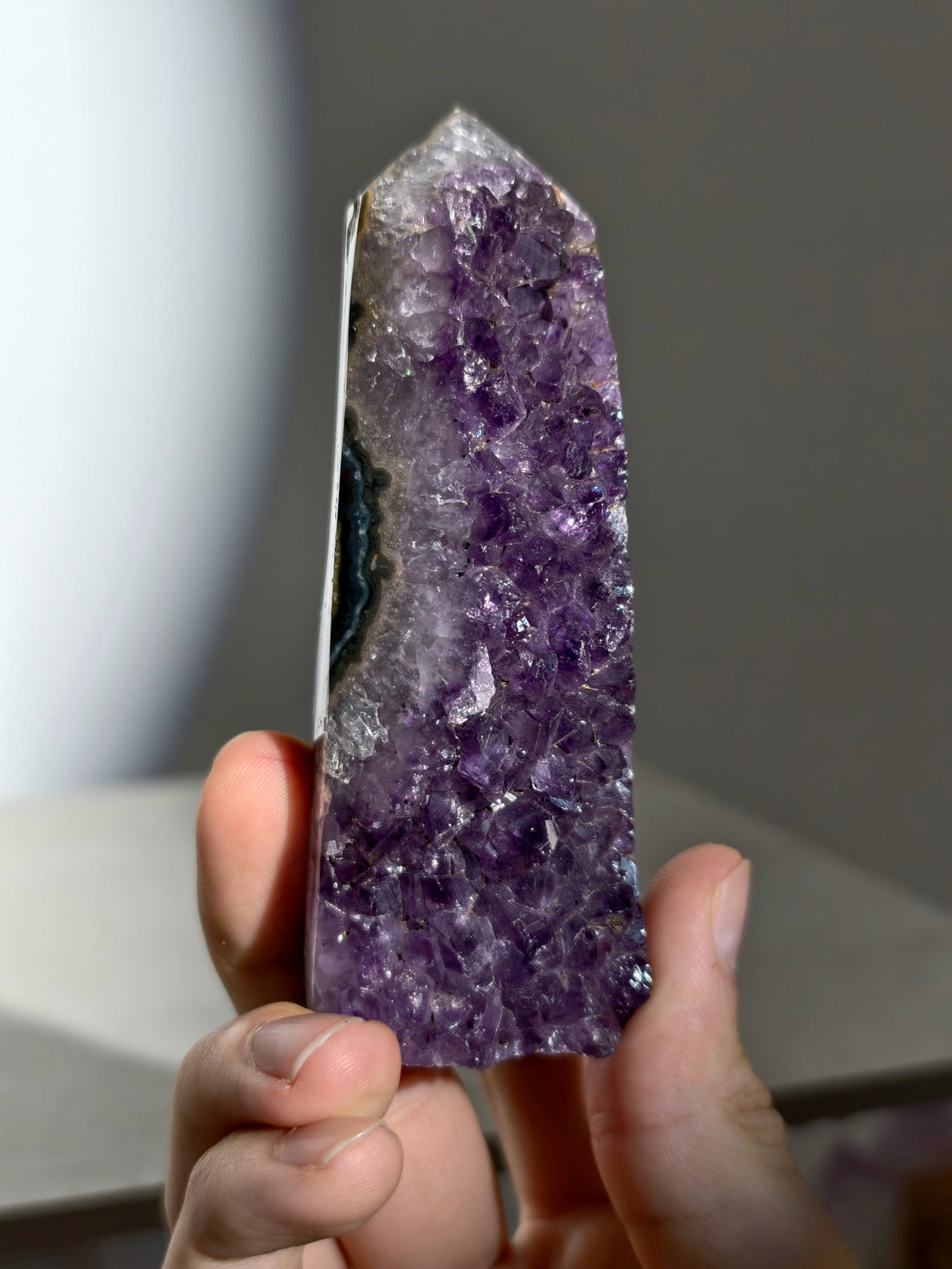 Druzy Amethyst Turm aus Brasilien