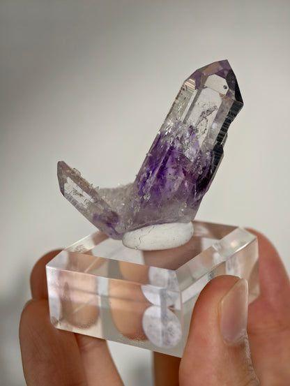 Streep Mine Amethyst Spitzen mit Enhydro 🫧 aus Goboboseb, Namibia