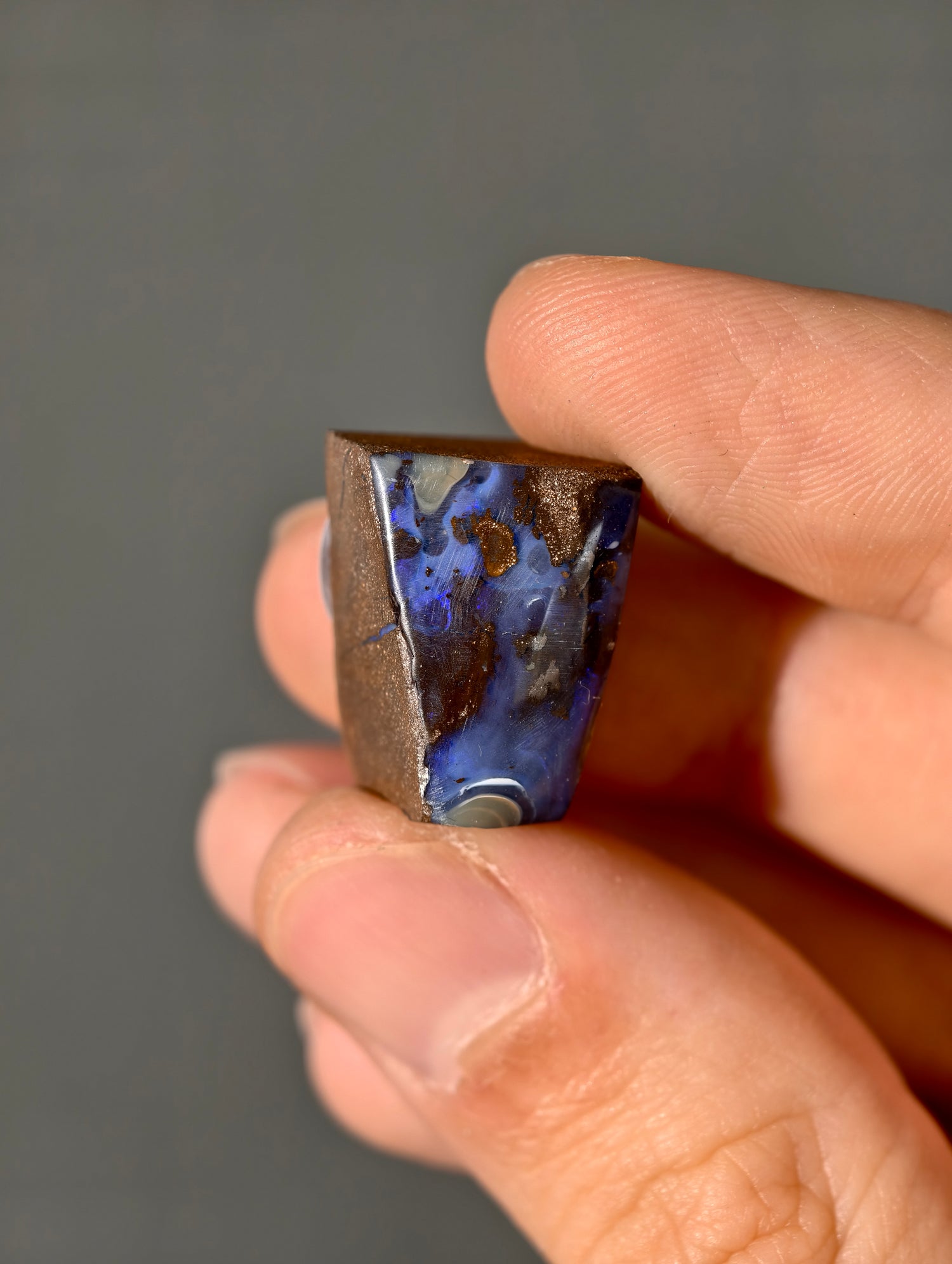 Boulder Opal aus Australien (selbst geschliffen &amp; poliert)