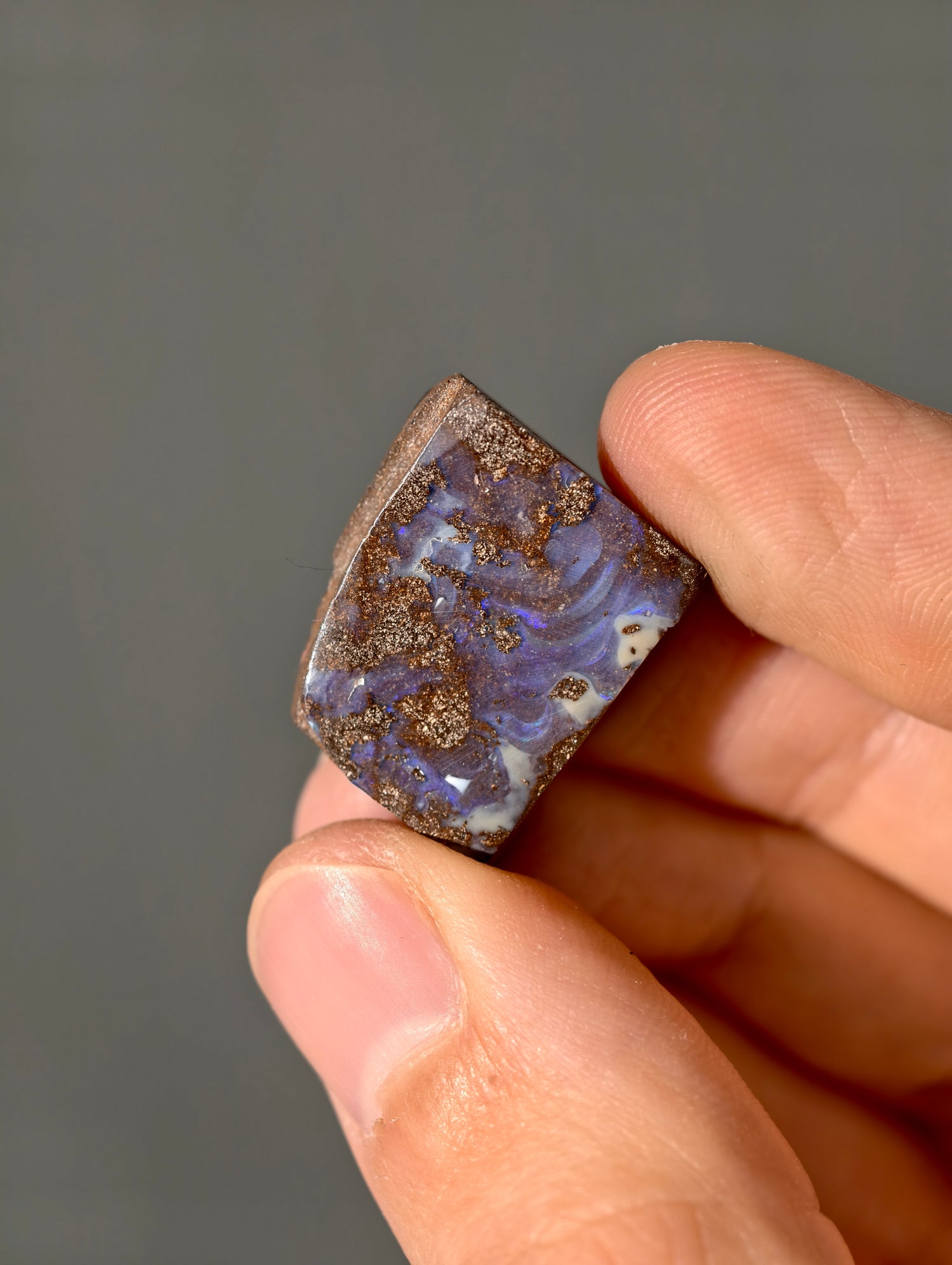 Boulder Opal aus Australien (selbst geschliffen &amp; poliert)