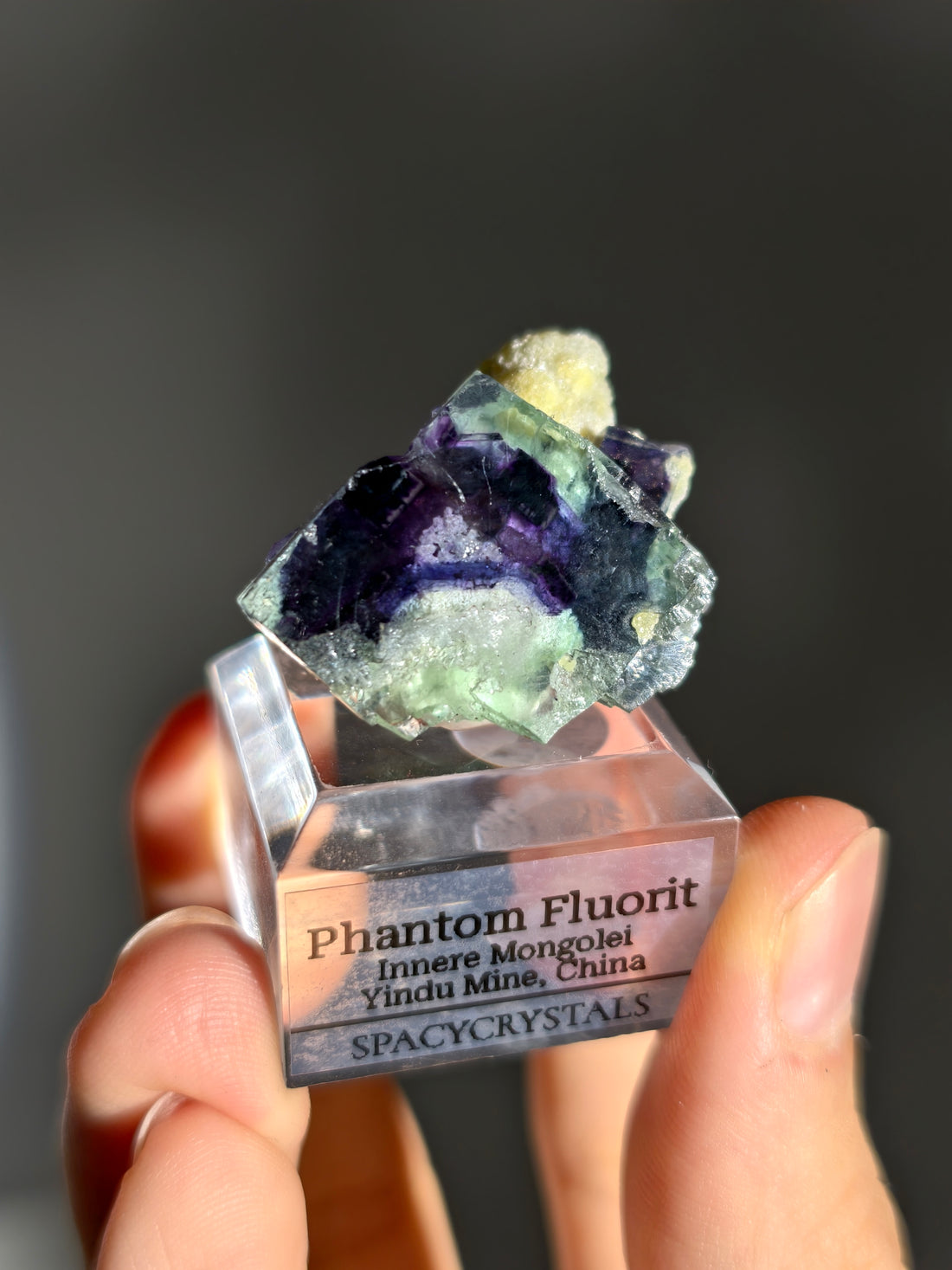 Lila Phantom Fluorit aus der Yindu Mine 🌌
