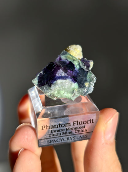 Lila Phantom Fluorit aus der Yindu Mine 🌌