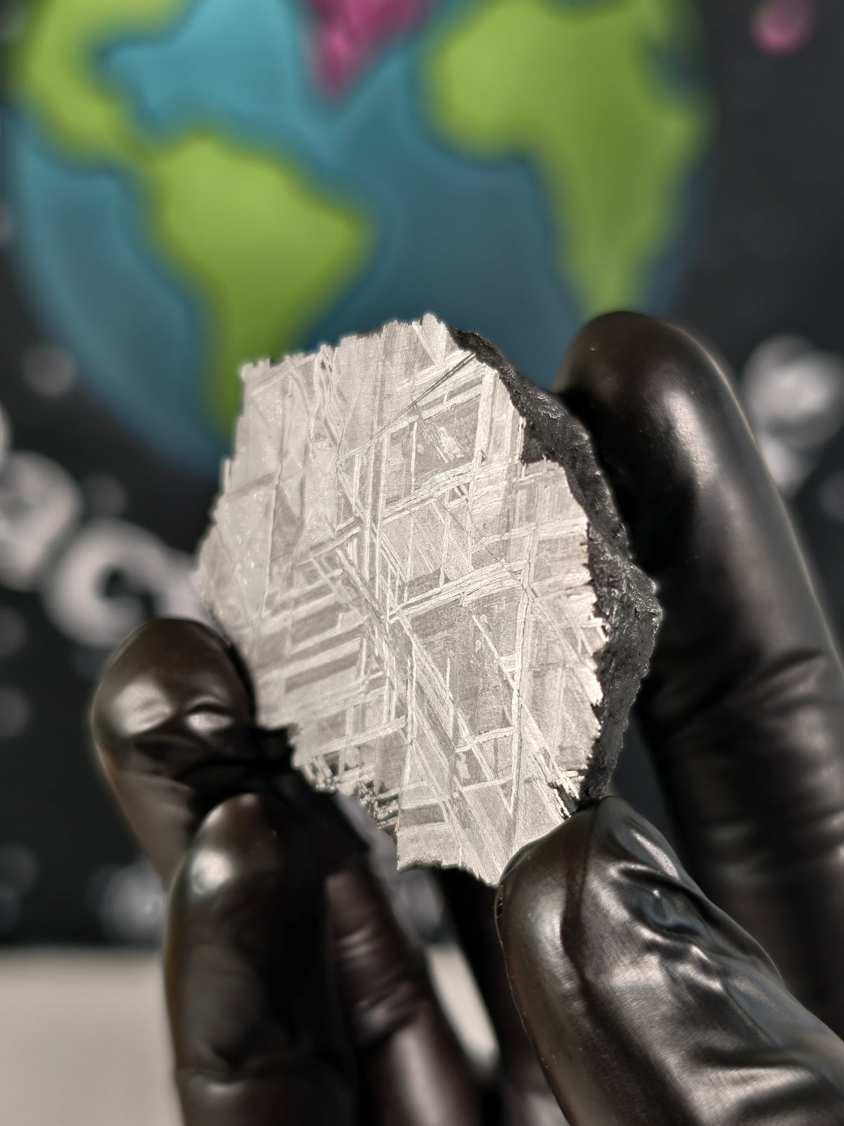 Muonionalusta Meteorit ENDSTÜCK 98,26g mit Zertifikat