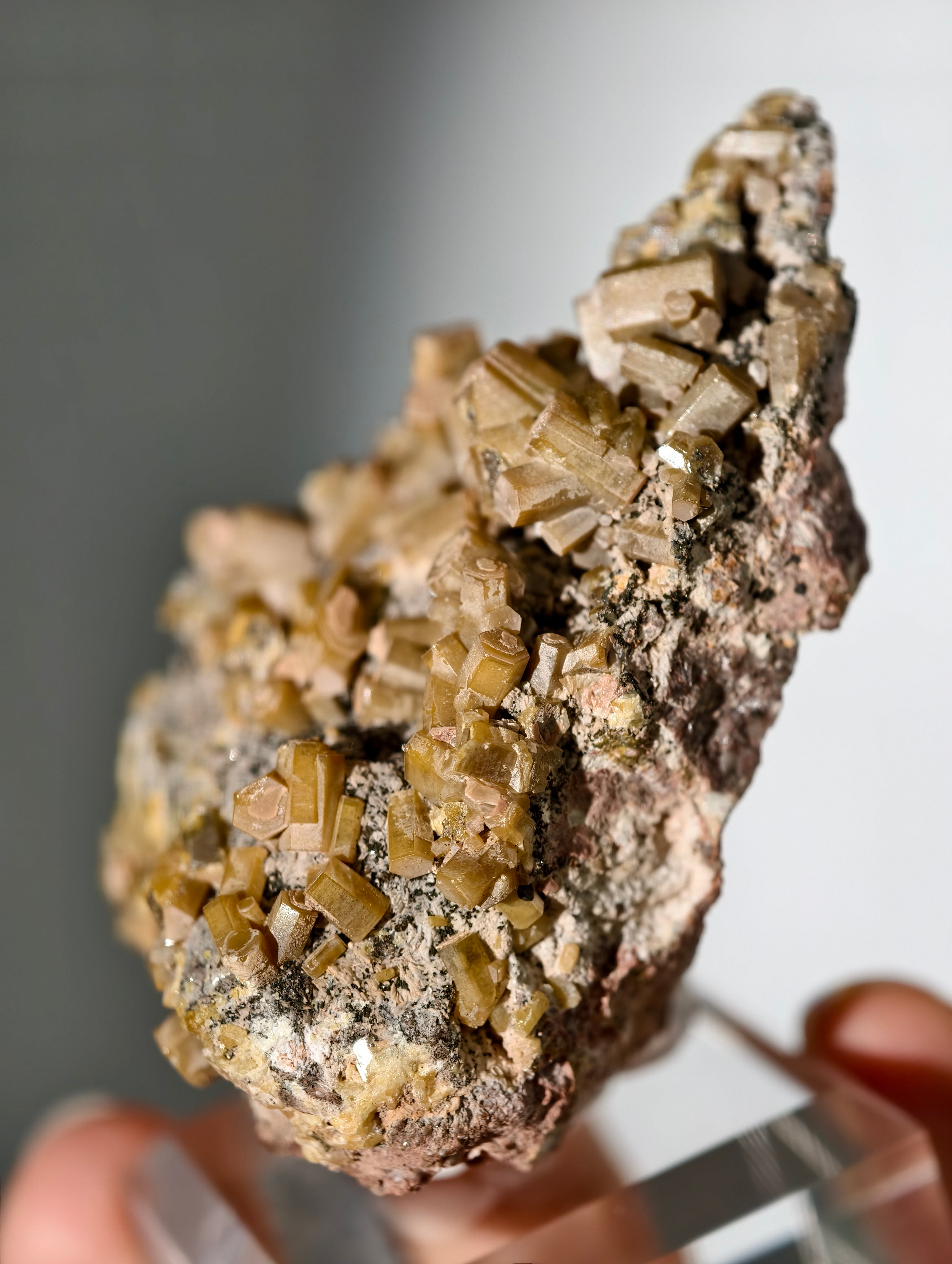 "Goldener" Vanadinit aus Touissit, 1960er Jahre