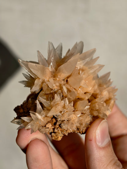 Ästhetische Calcit Spitzen Stufe aus Wenshan, China